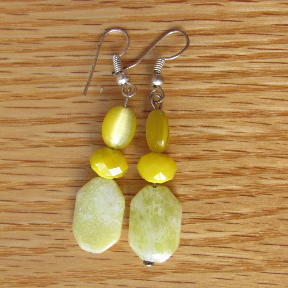 Handmade Yellow Earrings